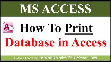 How to print data in Ms access | data print in access