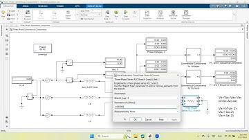 16 MATLAB Simulink Symmetrical, Asymmetrical Faults, Symmetrical Components