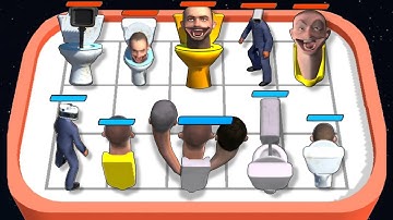 Merge Skibydy Toilet: Epic War | Toilet Monster, Merge Battle | Merge Master Gameplay Part 1