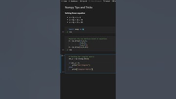 Numpy - Solve linear equations