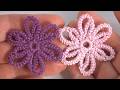 So Beautiful! How to Crochet Flower DIY Tutorial/ Irish Lace Technique, Decor, Freeform Technique