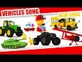 La chanson vehicles  monster trucks avions voitures camions police camion de pompier hlicoptre motos