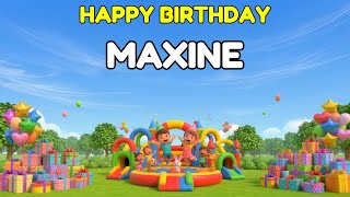 MAXINE Happy Birthday Song 👑 Premium 3D Animation
