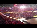 Pyeongchang Winter Olympic Games opening ceremony, South Korean anthem.