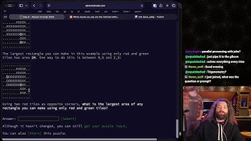 Advent of Code 2025 - Day 9 in Bash racing badcop_ (NO SPOILERS PLZ)