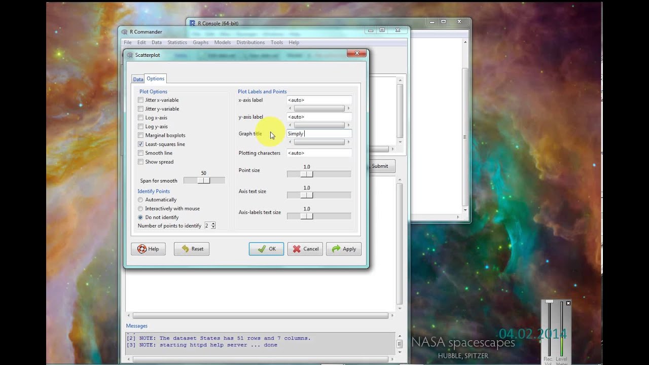 scatterplot using r and rstudio - youtube Images High... Scatterplot using R and R Commander - YouTube