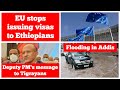 Deputy pms message about tigray fighters  eu suspends issuing visas to ethiopia  flood in addis
