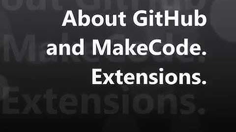 GitHub and MakeCode, Installing Extensions