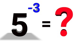 Solve 5^-3 = 