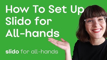 How to Set up Slido for All-hands Meetings