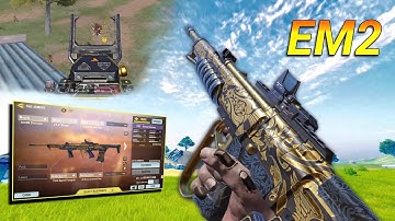FAST ADS + 0 RECOIL + LONG RANGE EM2 BEST GUNSMITH in SEASON 1 | best setup | COD MOBILE