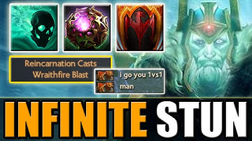 Stun-Stun-Stun! Immortal WK with Infinite Stun [Wraithfire Blast + Dragon Tail] Dota 2 Ability Draft