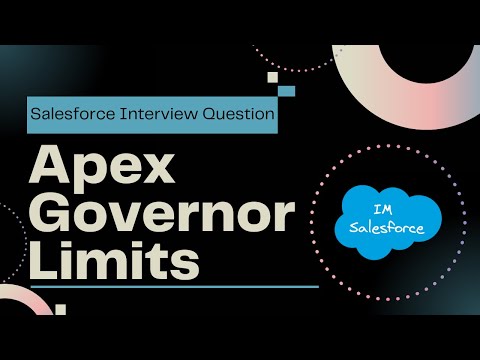 וִידֵאוֹ: מהן מגבלות המושל ב-Apex וב-Salesforce?