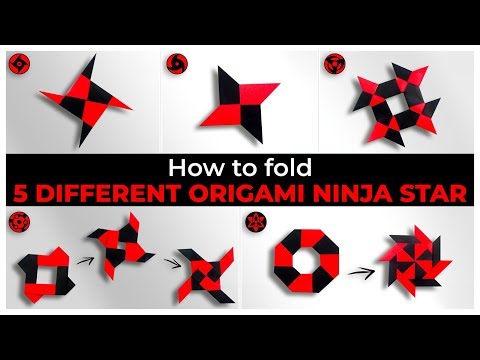 Top 05 Easy Origami Ninja Star - How to Fold   @Easy Origami & Crafts