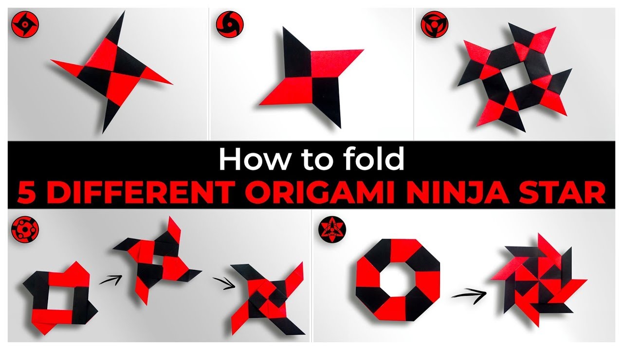 Top 05 Easy Origami Ninja Star - How to Fold @EasyOrigamiAndCrafts 