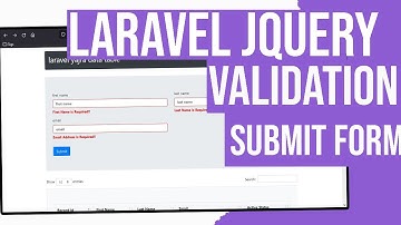 Laravel Form Validation: Mastering jQuery Validator for Seamless Form Submission
