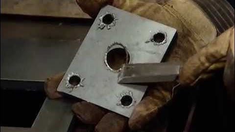 Integrated plasma cutting solutions demo: Hole Quality | Hypertherm