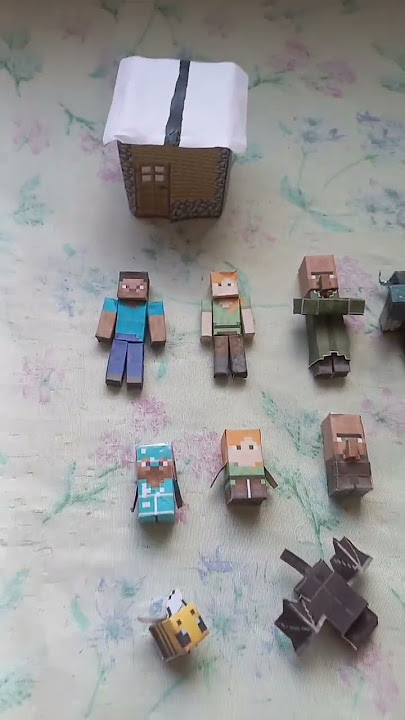 DE PAPEL  Faça o seu Minecraft EM CASA! TUTORIAL - Toy Maker (DIY) 