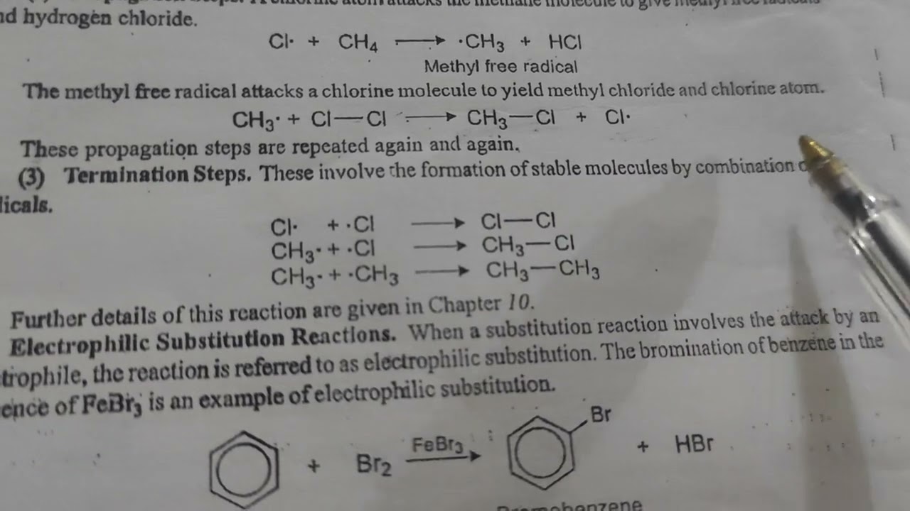 Mechanism Of Substitution Reaction