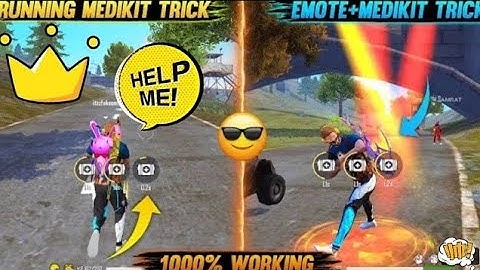 How To Use Running Medkit In Free Fire | How To Use Medkit With Emote In Free Fire After Update
