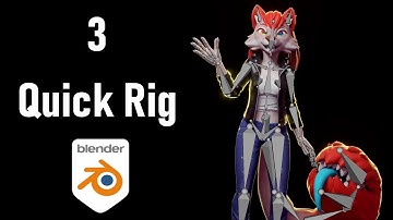 Taylor - Blender Character creation process || Part 3 - Quick Rig