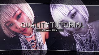 Clean and clear quality tutorial | Efiko + wink screenshot 2