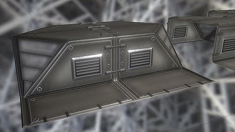 Modular Sci-Fi-Set -  Floor  Components- Blender Time lapse