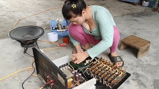 Repair damaged amplifier signal ic part