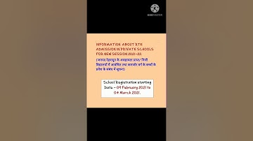 Uttarakhand RTE Information  for 2021-22 session.