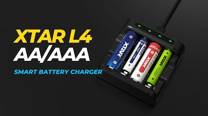 XTAR L4 charger, one for all rechargeable AA and AAA batteries