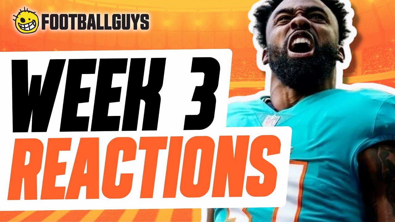 Week 3 Instant Reactions and Recap | Fantasy Football 2023 - YouTube