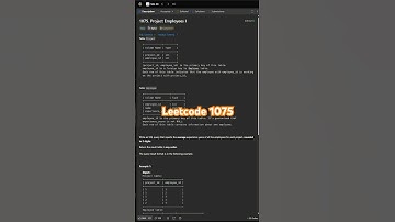 Leetcode 1075 in 30 Seconds | SQL 50 Challenge #SQL #Leetcode #SQLChallenge #LearnSQL #SQL50