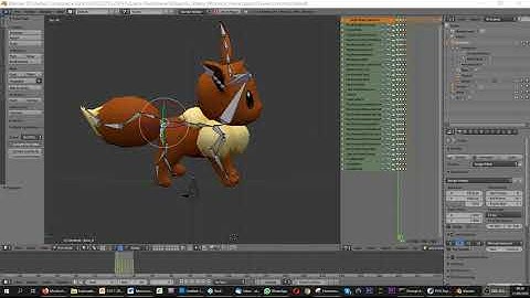 INE 5420 - Computação Gráfica - Modelos Hierárquicos & Animação: Evee Correndo