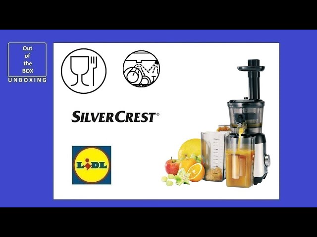 SilverCrest Slow Juicer SSJ 300 A2 UNBOXING (Lidl 300W 60rpm clean) -  YouTube