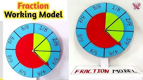 📐 Maths Fraction Circle TLM | Easy Working Model for Classroom Project ✂️