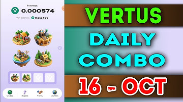 Vertus Daily  Combo 16 october 2024 | Vertus Daily Combo Today | AGP | #vertus