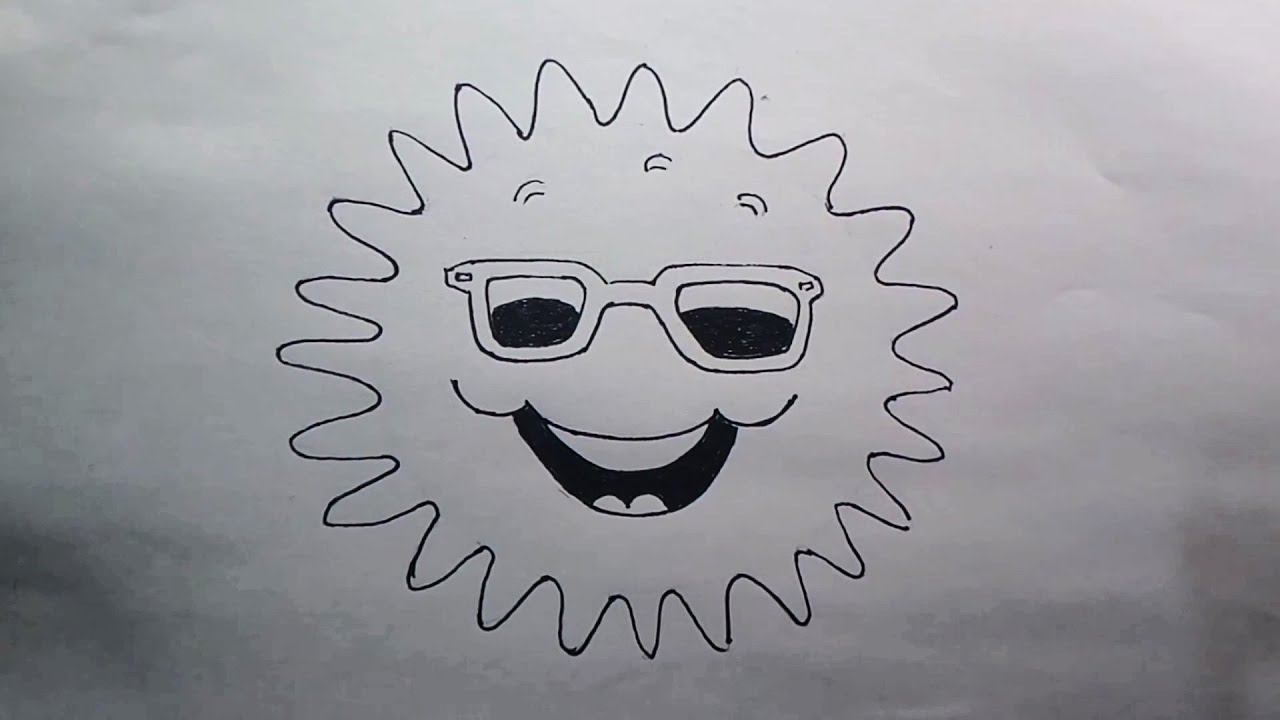Sunshine Vibes: Drawing a Smiling Sun with Sunglasses! ☀️😎🎨