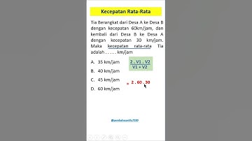 Kecepatan Rata-Rata
