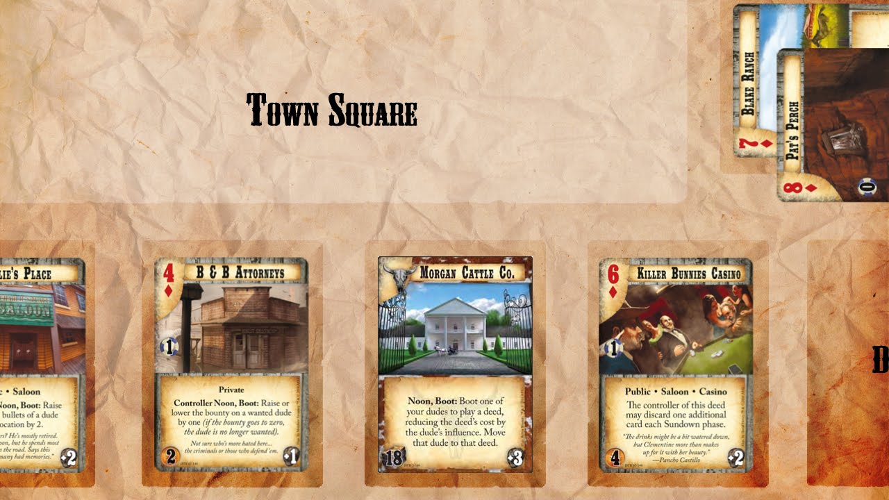 Doomtown Reloaded A Few Basic Methods for Deckbuilding YouTube