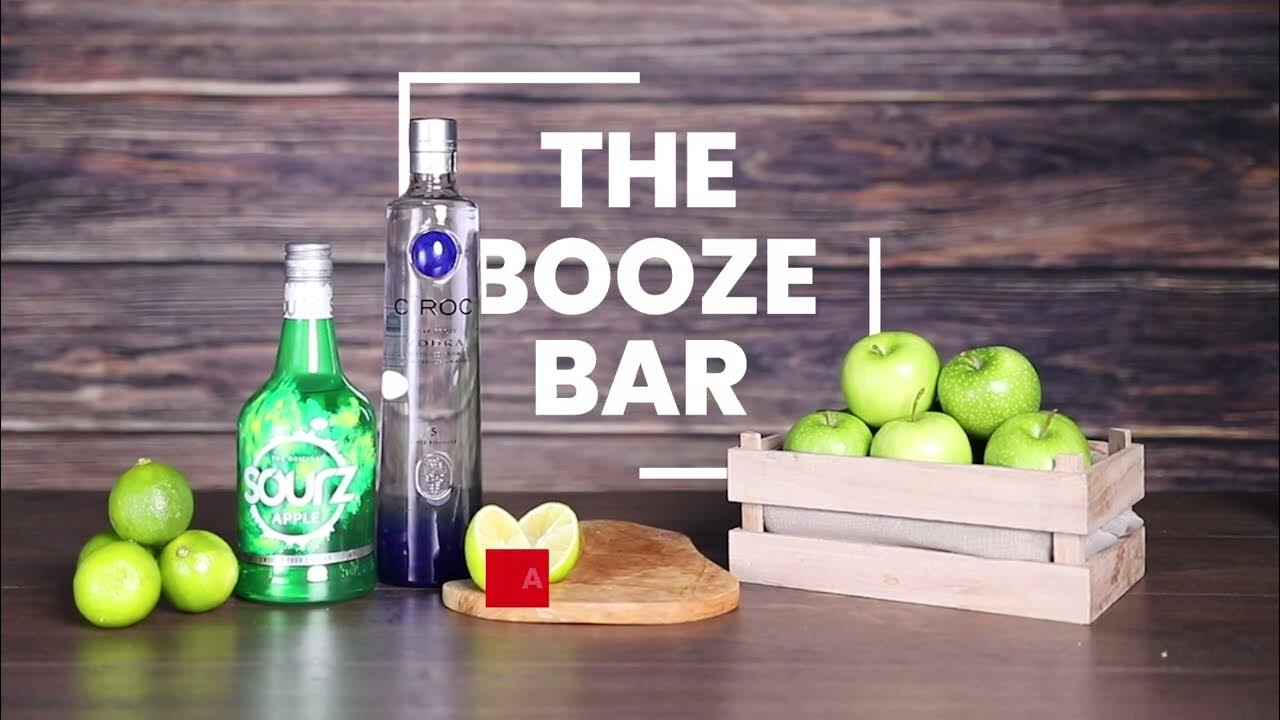 The Booze Bar How to make Apple Martini 🍏 YouTube