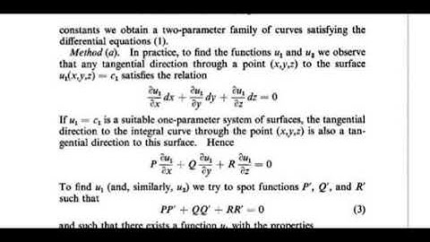 Method 1 Of Solving dx/P =dy/Q =dz/R