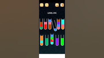 COLOR SORT PUZZLE LEVEL 374