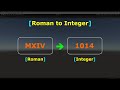 'Roman to Integer' Problem and its Solution | C# | Unity Game Engine