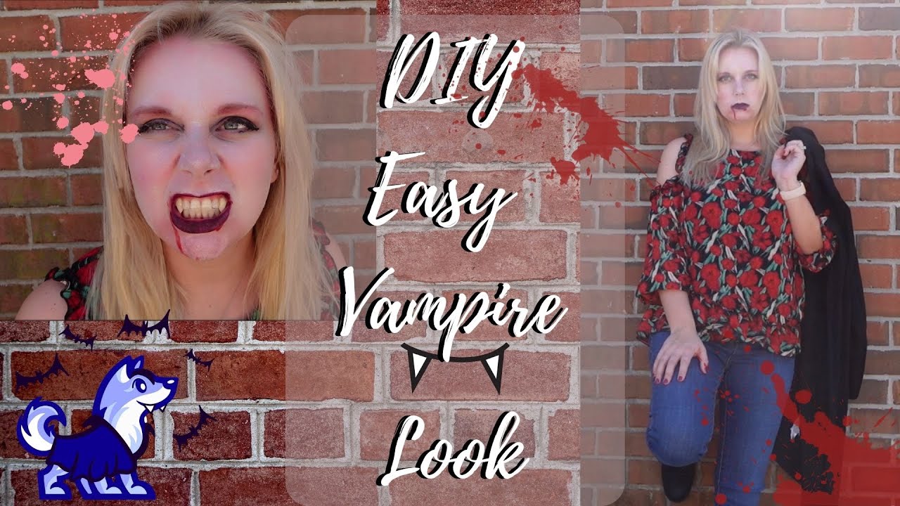 Easy DIY Halloween Costume! Vampire YouTube