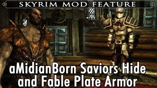 Skyrim Mod Feature Amidianborn Saviors Hide And Fable Plate Armor