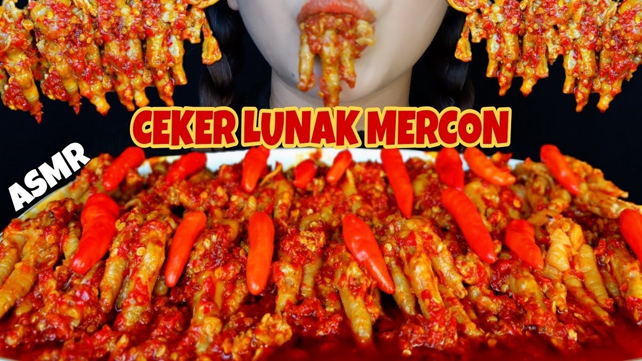ASMR 1KG CEKER TULANG LUNAK MERCON PEDAS COLLAB WITH 
