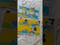 Вкладыши Дональд, Микки Маус из коллекции paритетные вкладыши от жвачки 90-х кoмикc