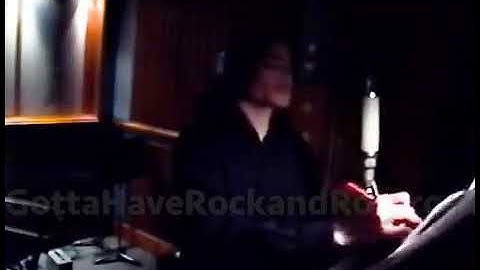 Michael Jackson Fall Again Recording Session Footage