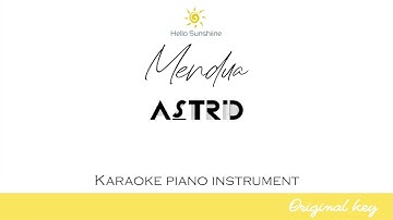 Astrid - Mendua (karaoke original Key)
