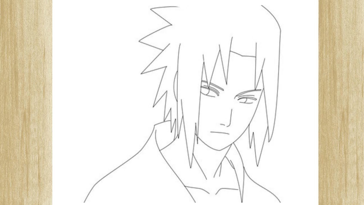 como desenhar o sasuke uchiha shippuden｜Pesquisa do TikTok